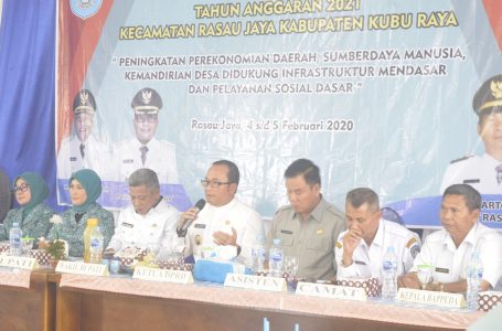 Musrenbang Tahun Anggaran 2021 Kecamatan Rasau Jaya Prioritaskan Sektor Kesehatan, Pendidikan dan Ekonomi.